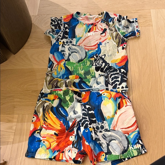 Colorful Animal Print Kids' Kith Swim Set
